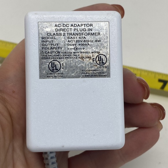 The Unbranded Brand Other - AC-DC adapter Direct Plug-In Class 2 Transformer Model SA41-57A AC120V 60Hz 8W